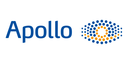 Apollo logo - Representing the brand.