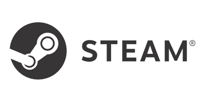 Steam logo - Representing the brand.