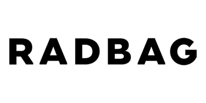 radbag logo - Representing the brand.