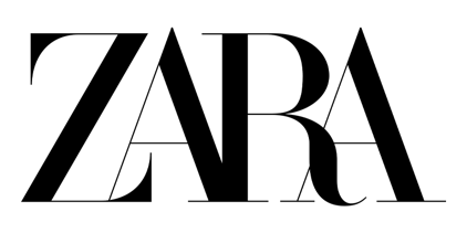 Zara logo - Representing the brand.