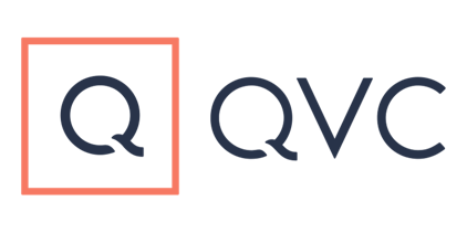 QVC logo - Representing the brand.