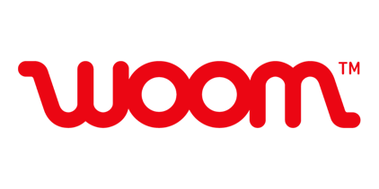 woom logo - Representing the brand.