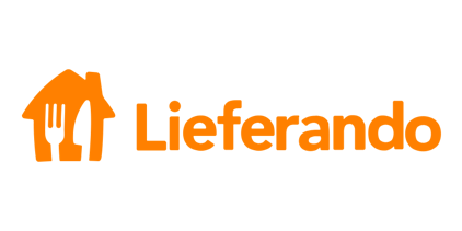 Lieferando logo - Representing the brand.